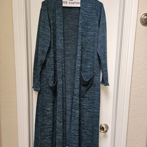 LuLaRoe Teal Long Cardigan